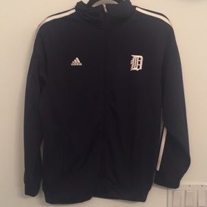 Navy Detroit Tigers zip up